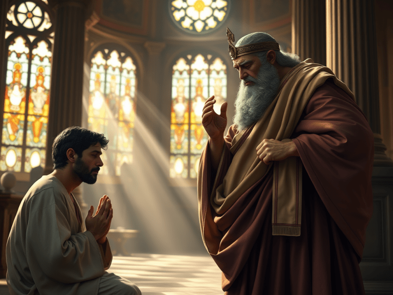 “He beat his&nbsp;breast”