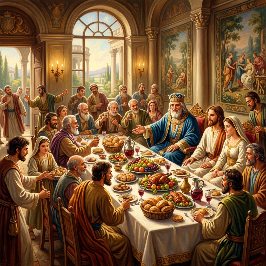 Royal wedding feast symbolizing God’s kingdom